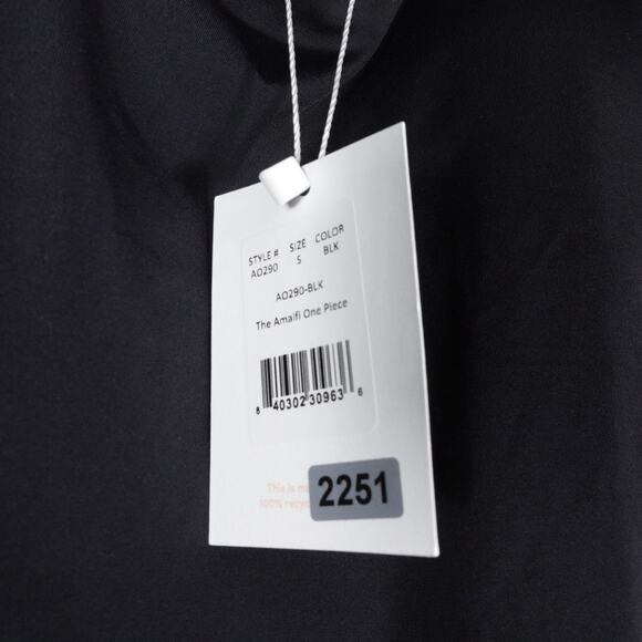 EUC Andie Swim The Amalfi Women's Black One Piece Swimsuit Small Padded 2251 - Picture 4 of 8